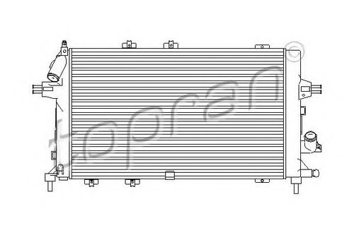 Radiator, racire motor OPEL ZAFIRA B (A05) (2005 - 2016) TOPRAN 207 810 piesa NOUA