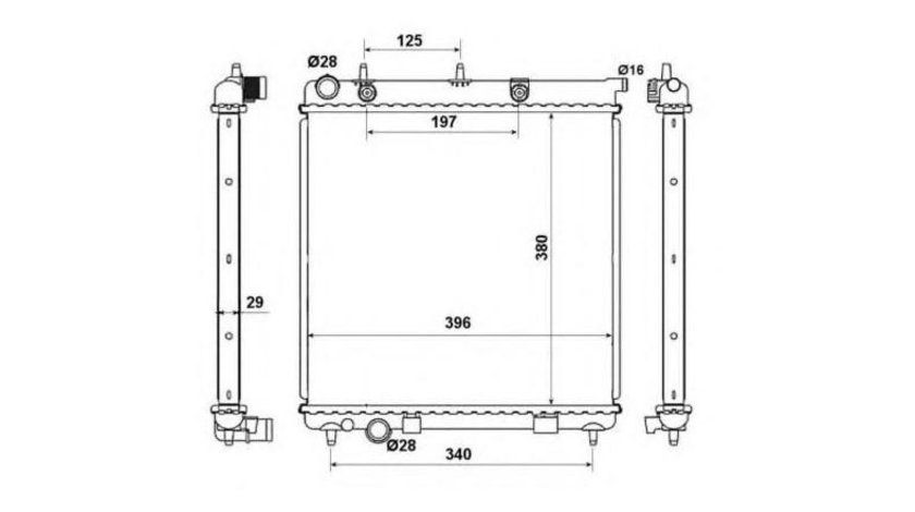 Radiator, racire motor Peugeot 1007 (KM_) 2005-2016 #2 01033051