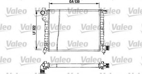 Radiator, racire motor PEUGEOT 106 I (1A, 1C) (1991 - 1996) VALEO 730569 piesa NOUA