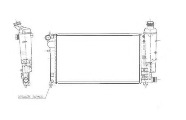Radiator, racire motor PEUGEOT 106 I (1A, 1C) (1991 - 1996) NRF 50471 piesa NOUA