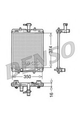 Radiator, racire motor PEUGEOT 107 (2005 - 2016) DENSO DRM21602 piesa NOUA