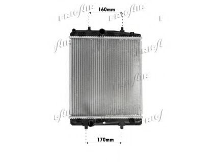 Radiator, racire motor PEUGEOT 107 (2005 - 2016) FRIGAIR 0103.3069 piesa NOUA