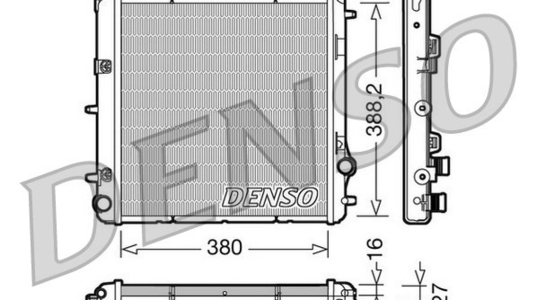 Radiator, racire motor PEUGEOT 207 CC (WD_) DENSO DRM21005