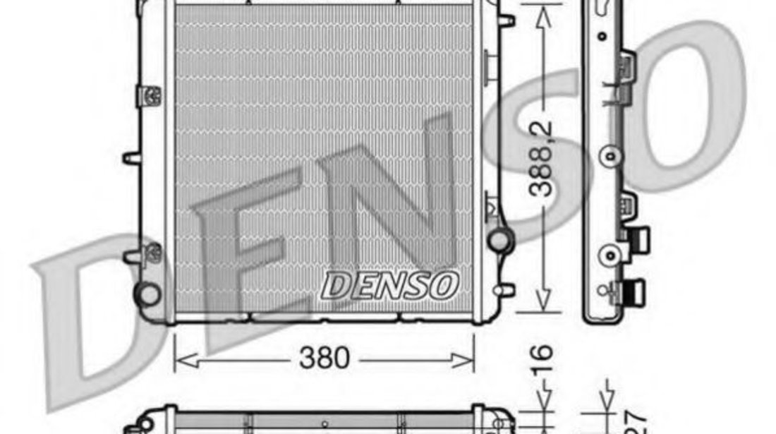 Radiator, racire motor PEUGEOT 207 SW (WK) (2007 - 2016) DENSO DRM21005 piesa NOUA