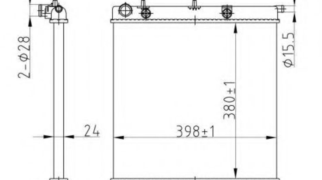 Radiator, racire motor PEUGEOT 208 (2012 - 2016) NRF 50429A piesa NOUA