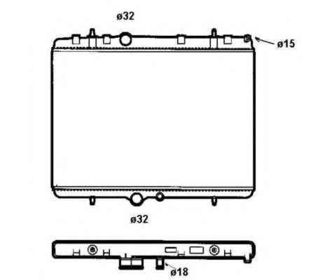 Radiator, racire motor PEUGEOT 307 (3A/C) (2000 - 2016) NRF 58312 piesa NOUA