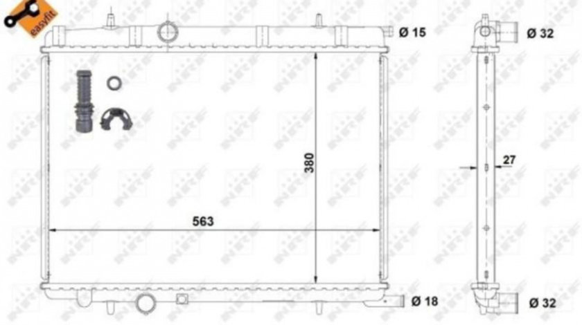 Radiator, racire motor Peugeot 307 Estate (3E) 2002-2016 #3 106141