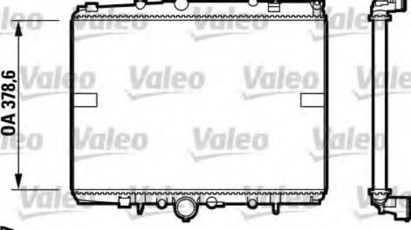 Radiator, racire motor PEUGEOT 607 (9D, 9U) (2000 - 2016) VALEO 732599 produs NOU