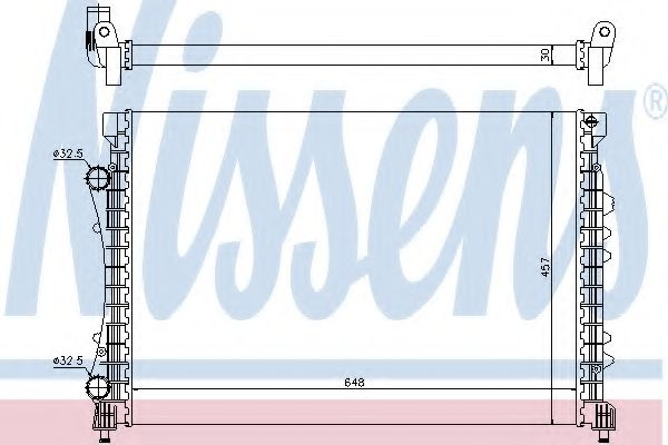 Radiator, racire motor RENAULT AVANTIME (DE0_) (2001 - 2003) NISSENS 63815 piesa NOUA