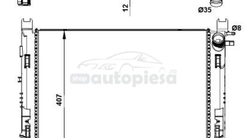 Radiator, racire motor RENAULT CAPTUR (2013 - 2016) OE 214107326R piesa NOUA