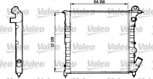 Radiator, racire motor RENAULT CLIO I (B/C57, 5/357) (1990 - 1998) VALEO 816654 piesa NOUA