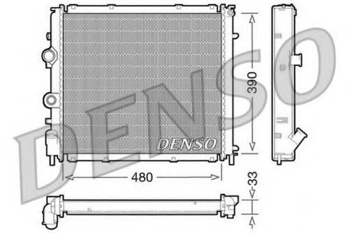 Radiator, racire motor RENAULT KANGOO Express (FC0/1) (1997 - 2007) DENSO DRM23011 piesa NOUA