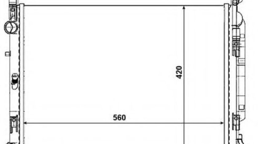 Radiator, racire motor RENAULT KANGOO Express (FW0/1) (2008 - 2016) NRF 53004 piesa NOUA