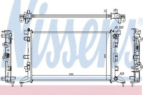 Radiator, racire motor RENAULT LATITUDE (L70) (2010 - 2016) NISSENS 637602 piesa NOUA