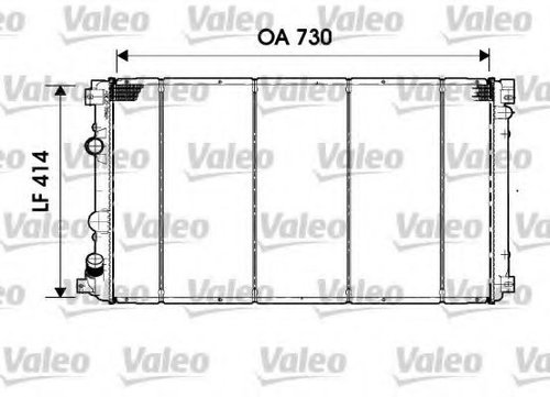 Radiator, racire motor RENAULT MASTER II bus (JD) (1998 - 2010) VALEO 732919 piesa NOUA