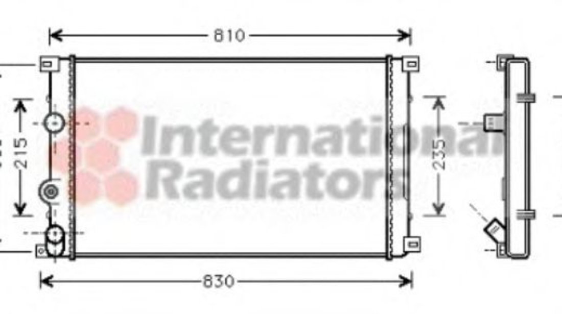 Radiator, racire motor RENAULT MASTER II platou / sasiu (ED/HD/UD) (1998 - 2010) VAN WEZEL 43002276 piesa NOUA