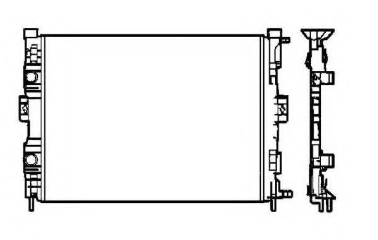 Radiator, racire motor RENAULT MEGANE II Limuzina (LM0/1) (2003 - 2016) NRF 58328 piesa NOUA