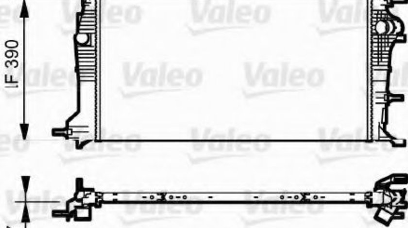 Radiator, racire motor RENAULT MEGANE III Cupe (DZ0/1) (2008 - 2016) VALEO 735182 piesa NOUA
