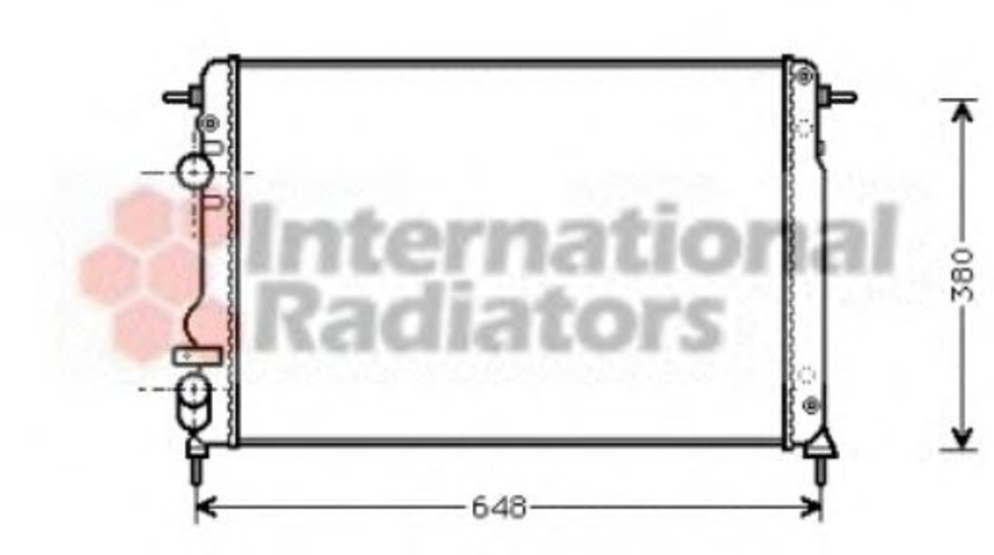 Radiator, racire motor RENAULT SCENIC I (JA0/1) (1999 - 2003) VAN WEZEL 43002312 piesa NOUA
