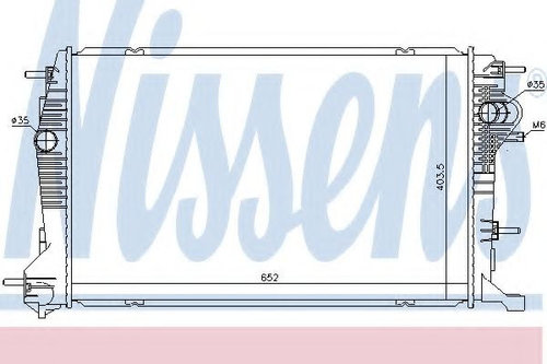 Radiator, racire motor RENAULT SCENIC III (JZ0/1) (2009 - 2016) NISSENS 637622 piesa NOUA