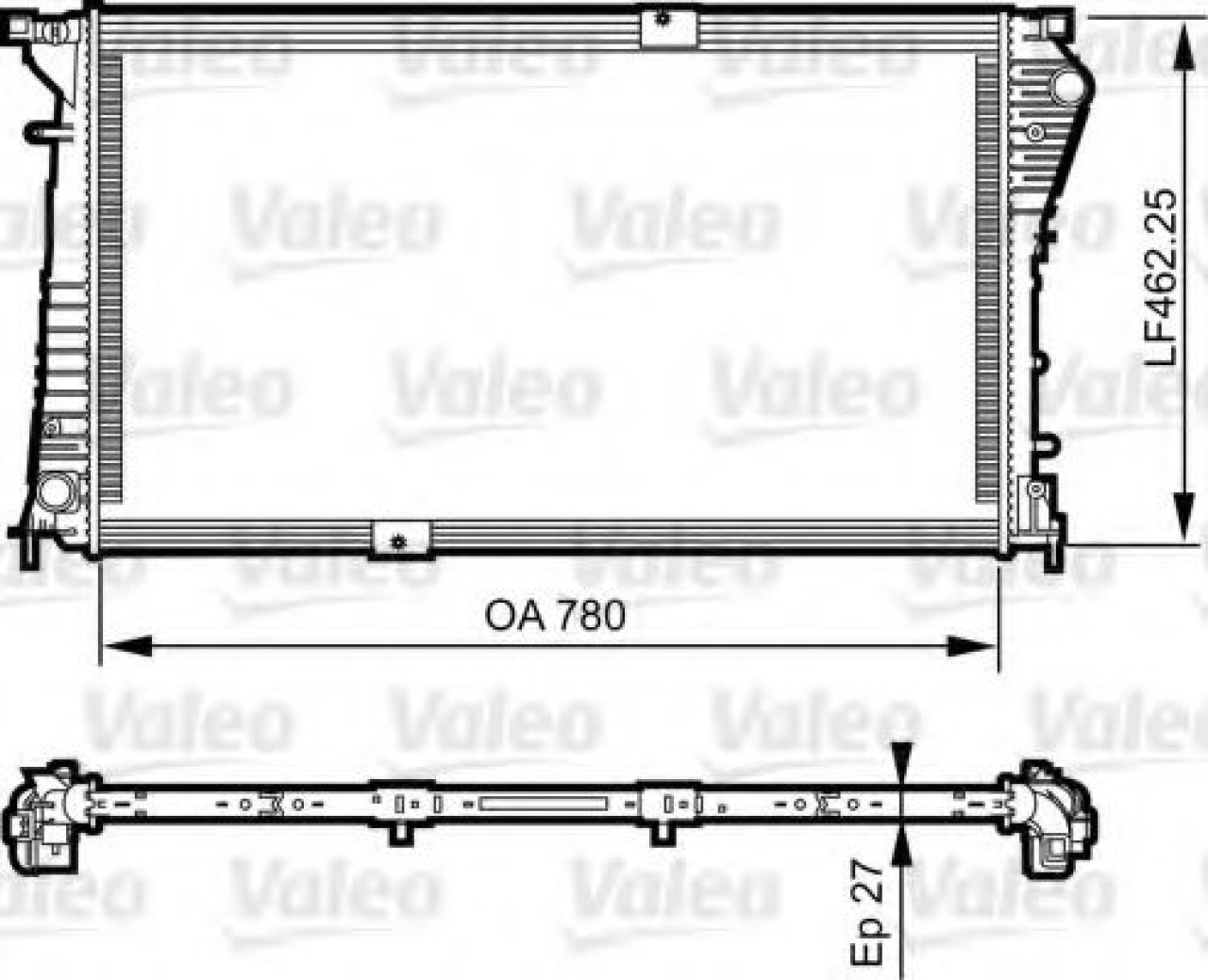 Radiator, racire motor RENAULT TRAFIC II platou / sasiu (EL) (2001 - 2014) VALEO 734931 piesa NOUA