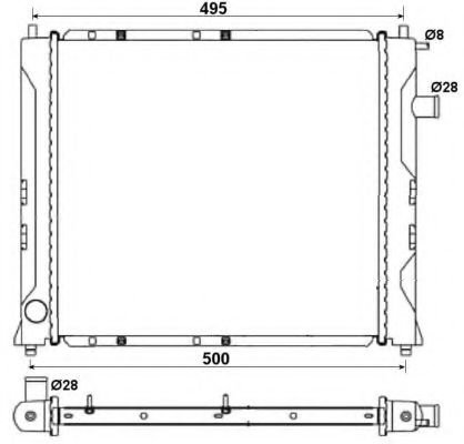 Radiator, racire motor ROVER 25 (RF) (1999 - 2005) NRF 58107A piesa NOUA