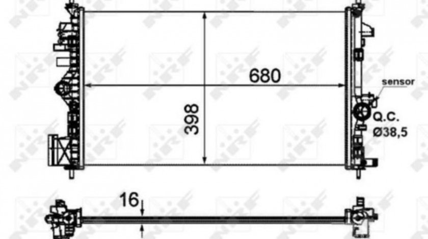 Radiator, racire motor Saab 9-5 (YS3G) 2010-2012 #3 121147O