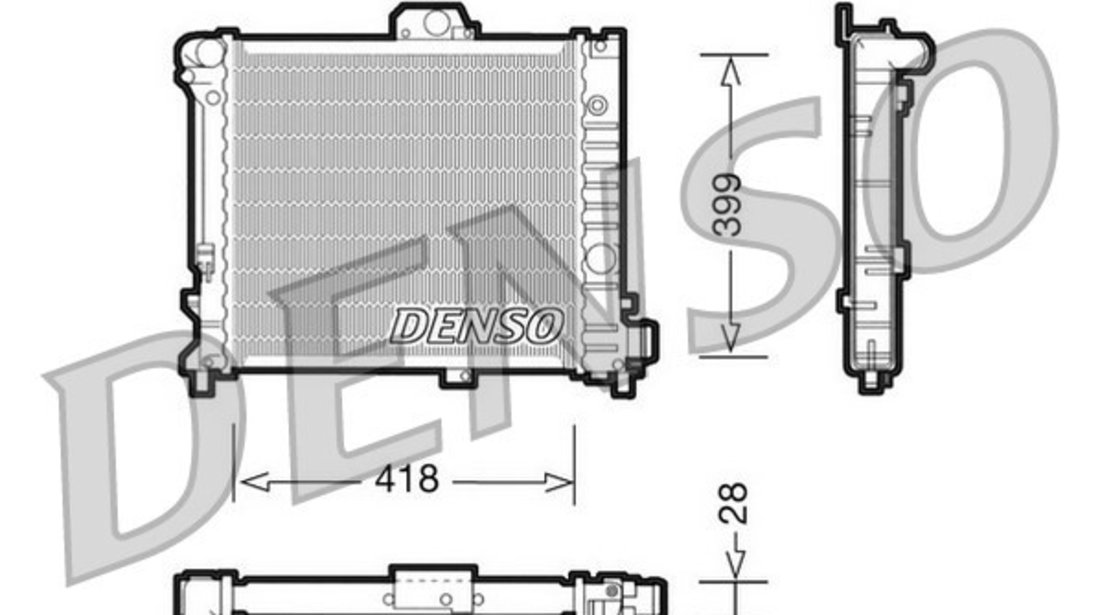 Radiator, racire motor SAAB 9000 DENSO DRM25004