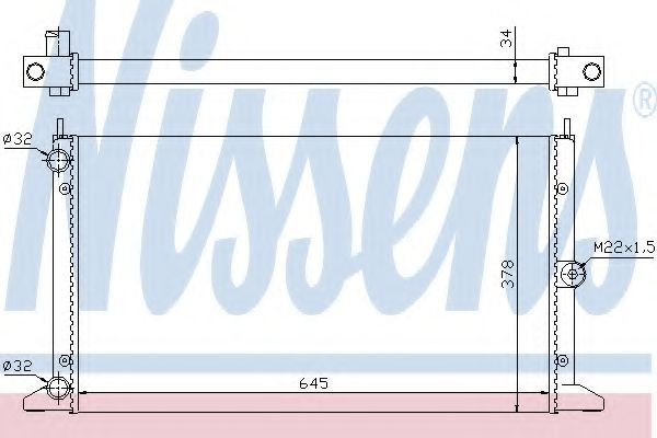 Radiator, racire motor SEAT ALHAMBRA (7V8, 7V9) (1996 - 2010) NISSENS 67305 piesa NOUA