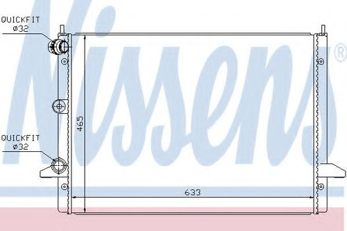 Radiator, racire motor SEAT ALHAMBRA (7V8, 7V9) (1996 - 2010) NISSENS 67303 piesa NOUA