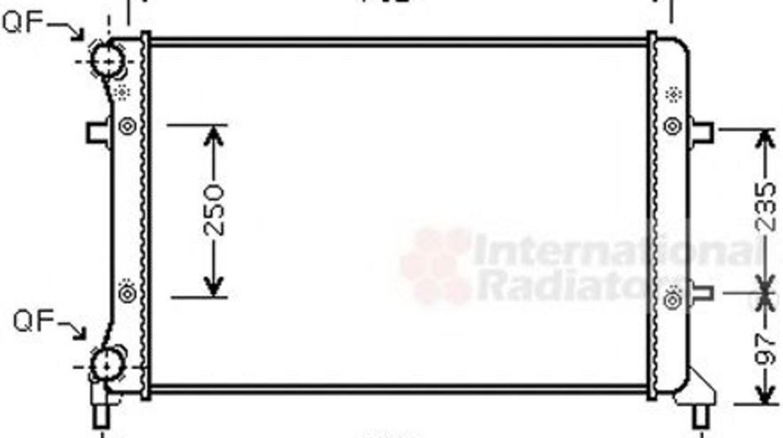 Radiator, racire motor SEAT ALTEA (5P1) (2004 - 2016) VAN WEZEL 58002205 piesa NOUA