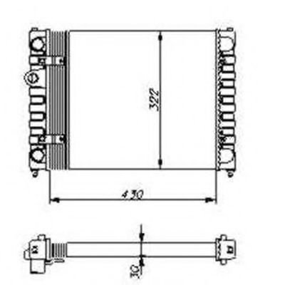 Radiator, racire motor SEAT CORDOBA (6K2) (1999 - 2002) NRF 54686 piesa NOUA