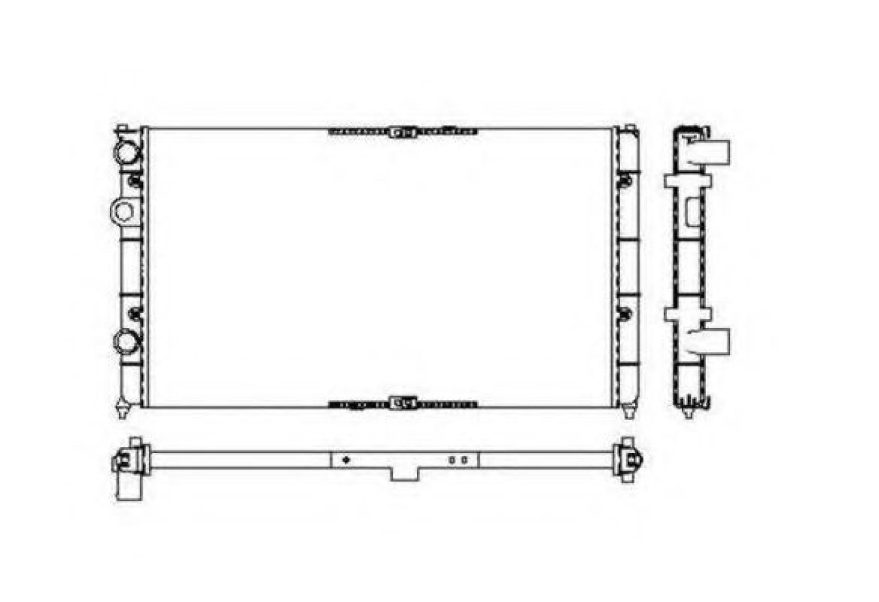 Radiator, racire motor SEAT INCA (6K9) (1995 - 2003) NRF 53632 piesa NOUA
