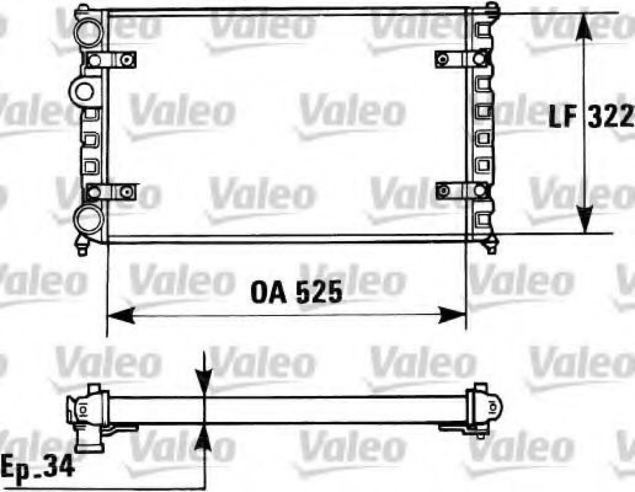 Radiator, racire motor SEAT INCA (6K9) (1995 - 2003) VALEO 730947 piesa NOUA