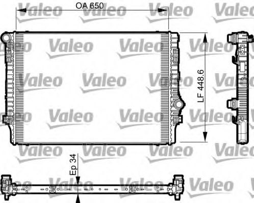 Radiator, racire motor SEAT LEON (5F1) (2012 - 2016) VALEO 735548 piesa NOUA