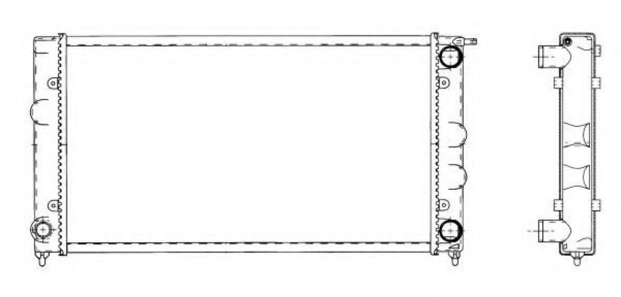 Radiator, racire motor SEAT TOLEDO I (1L) (1991 - 1999) NRF 509501 piesa NOUA