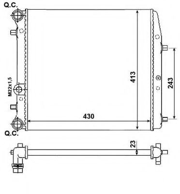 Radiator, racire motor SEAT TOLEDO IV (KG3) (2012 - 2016) NRF 53021A piesa NOUA