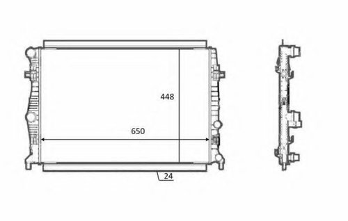 Radiator, racire motor SKODA OCTAVIA III Combi (5E5) (2012 - 2016) NRF 58398 piesa NOUA