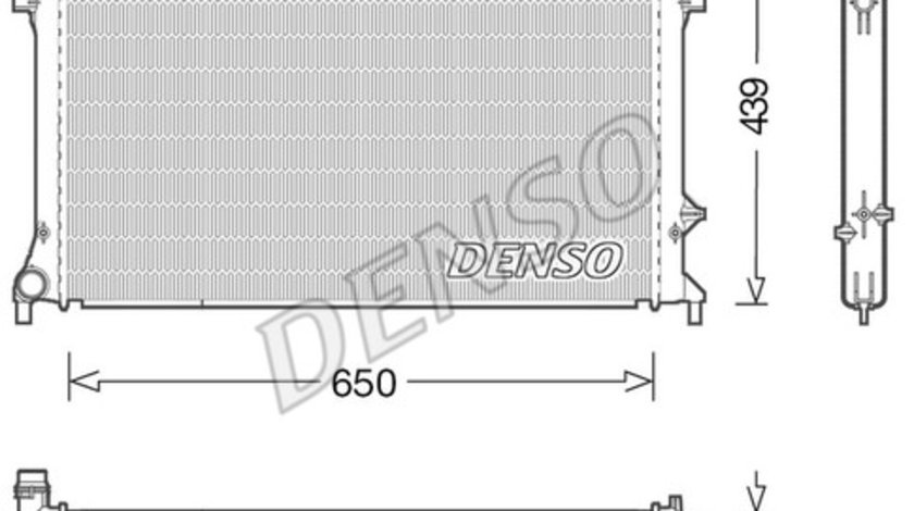 Radiator, racire motor SKODA SUPERB II (3T4) DENSO DRM32042