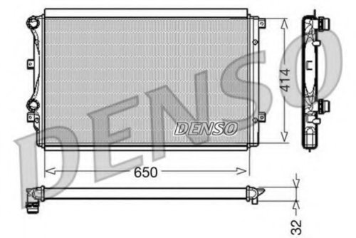 Radiator, racire motor SKODA YETI (5L) (2009 - 2016) DENSO DRM32015 piesa NOUA