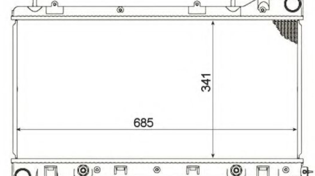 Radiator, racire motor SUBARU FORESTER (SF) (1997 - 2002) NRF 53095 piesa NOUA