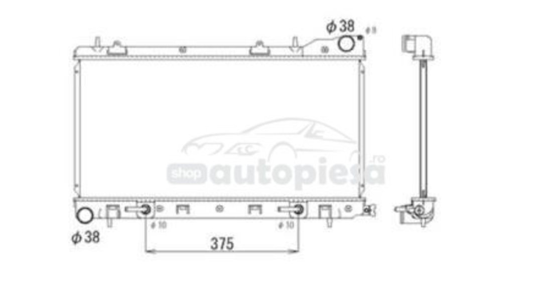 Radiator, racire motor SUBARU FORESTER (SF) (1997 - 2002) ITN 01-2048SU/B piesa NOUA