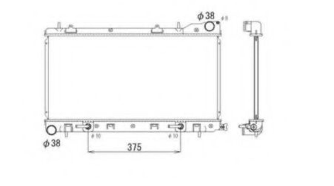 Radiator, racire motor SUBARU FORESTER (SF) (1997 - 2002) NRF 53596 piesa NOUA
