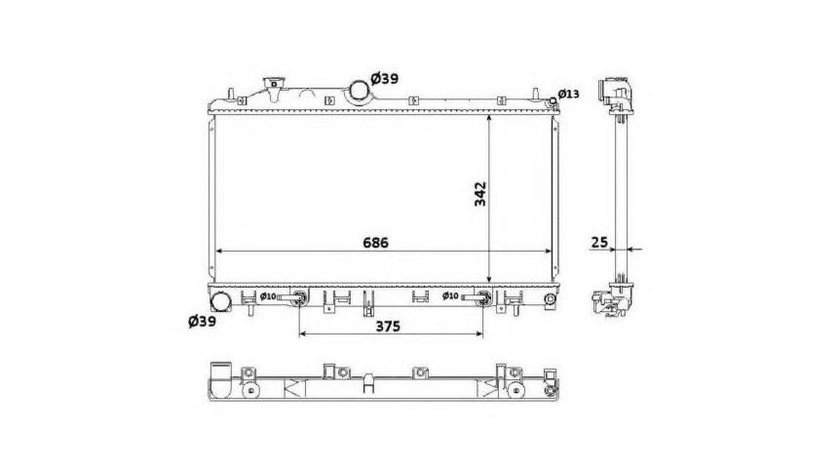 Radiator, racire motor Subaru FORESTER (SH) 2008-2016 #2 128027