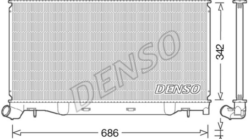 Radiator, racire motor SUBARU FORESTER (SJ_) DENSO DRM36023