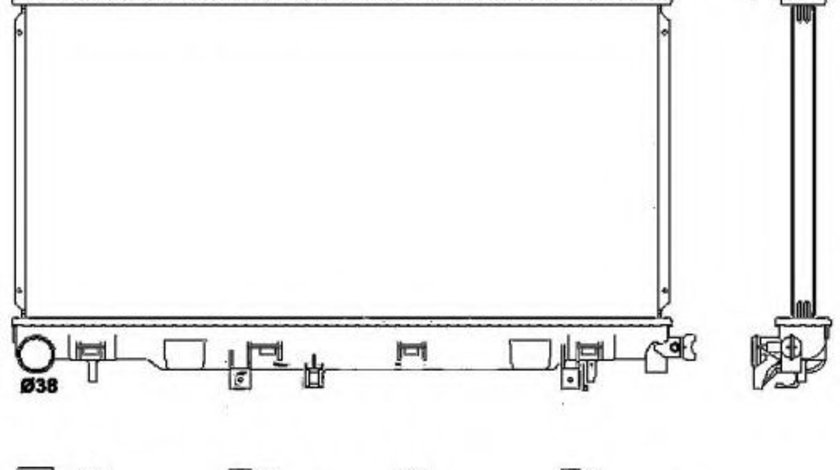 Radiator, racire motor SUBARU IMPREZA Limuzina (GD) (1999 - 2016) NRF 53038 piesa NOUA