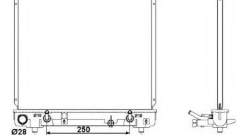 Radiator, racire motor SUZUKI ALTO (HA25, HA35) (2009 - 2016) NRF 53079 piesa NOUA