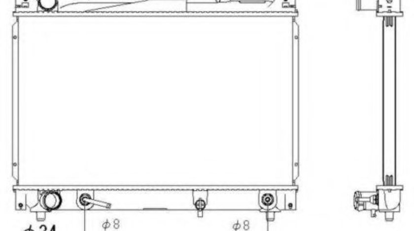 Radiator, racire motor SUZUKI GRAND VITARA I (FT) (1998 - 2005) NRF 53289 piesa NOUA