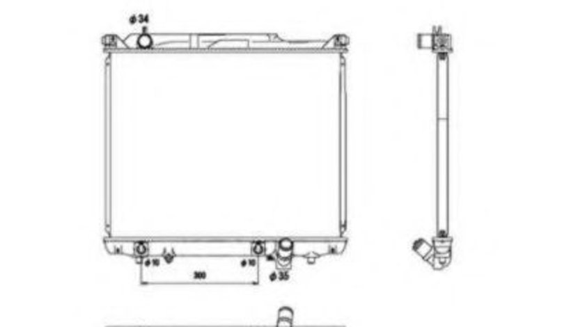 Radiator, racire motor SUZUKI GRAND VITARA II (JT) (2005 - 2016) NRF 53576 piesa NOUA