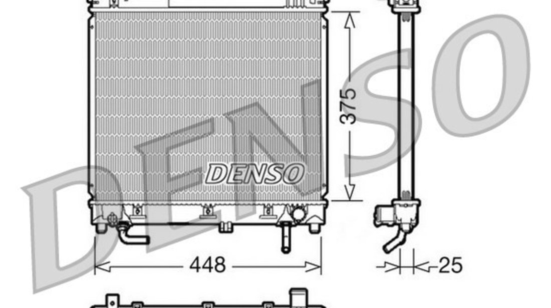 Radiator, racire motor SUZUKI JIMNY Closed Off-Road Vehicle (SN) DENSO DRM47003